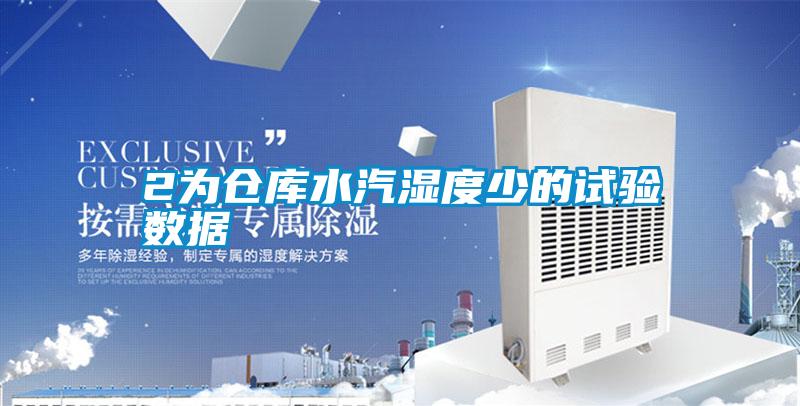 2為倉庫水汽濕度少的試驗(yàn)數(shù)據(jù)