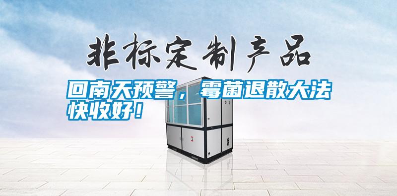 回南天預警，霉菌退散大法快收好！