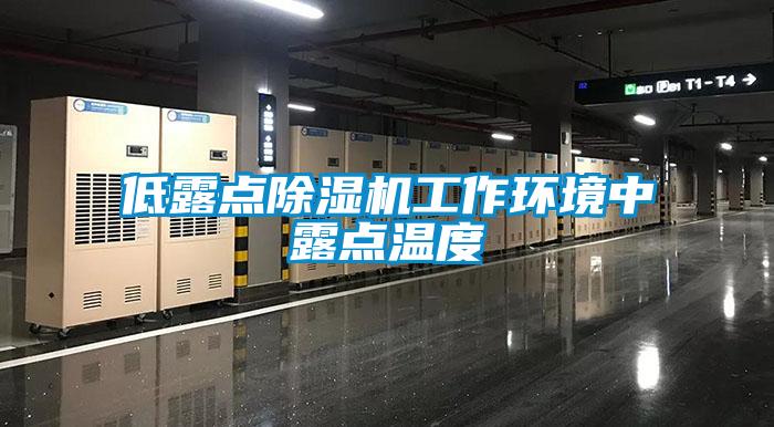 低露點除濕機工作環境中露點溫度