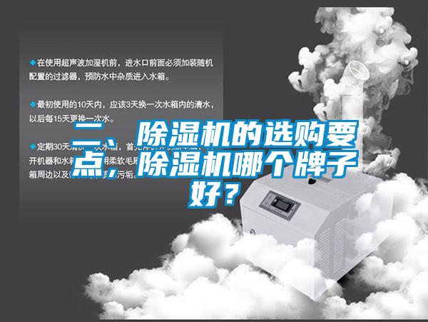 二、除濕機的選購要點，除濕機哪個牌子好？