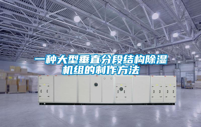 一種大型垂直分段結構除濕機組的制作方法