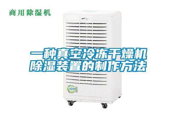 一種真空冷凍干燥機除濕裝置的制作方法