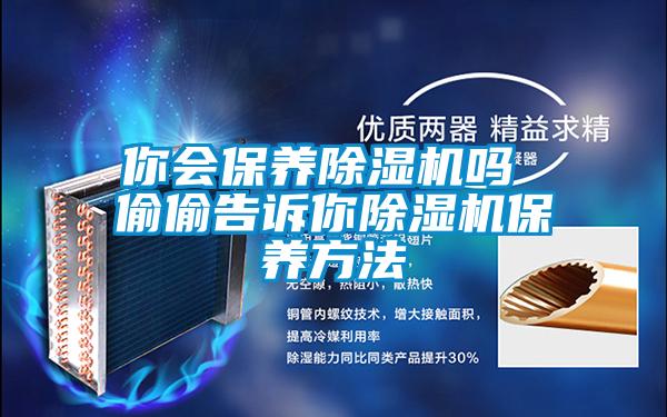 你會保養除濕機嗎 偷偷告訴你除濕機保養方法