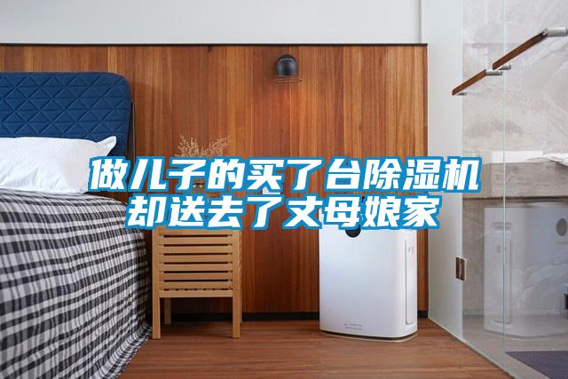 做兒子的買了臺(tái)除濕機(jī)卻送去了丈母娘家