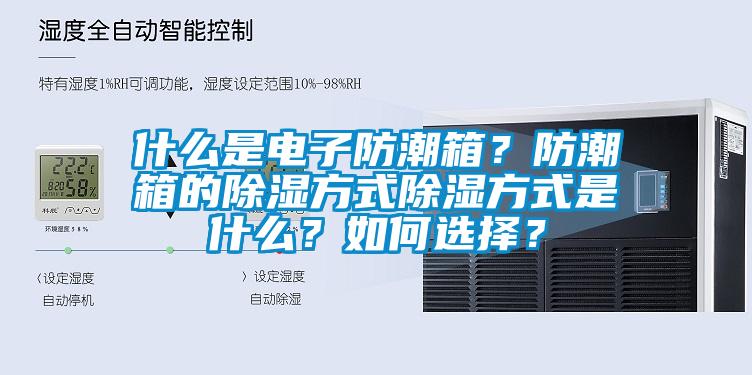 什么是電子防潮箱？防潮箱的除濕方式除濕方式是什么？如何選擇？