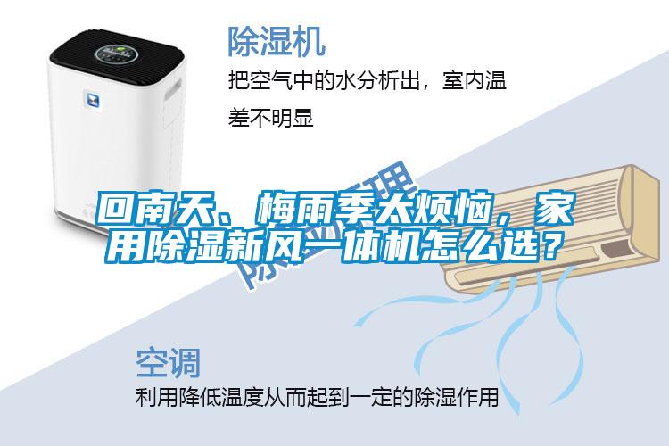 回南天、梅雨季太煩惱，家用除濕新風一體機怎么選？