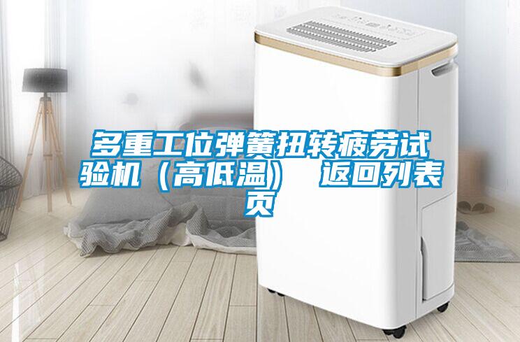 多重工位彈簧扭轉(zhuǎn)疲勞試驗(yàn)機(jī)（高低溫） 返回列表頁