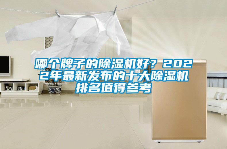 哪個牌子的除濕機好？2022年最新發布的十大除濕機排名值得參考