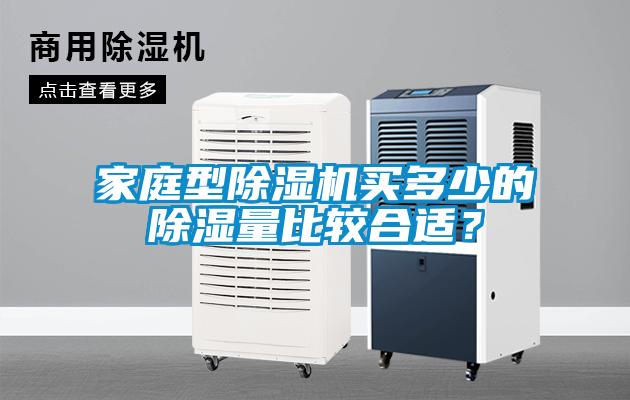 家庭型除濕機買多少的除濕量比較合適？